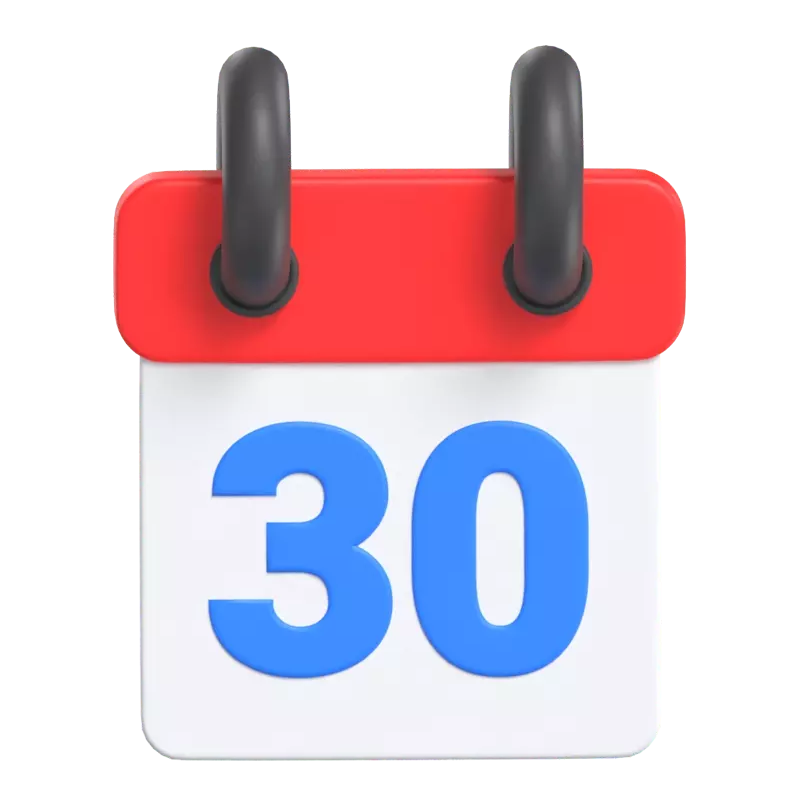 Calendar 3D Graphic