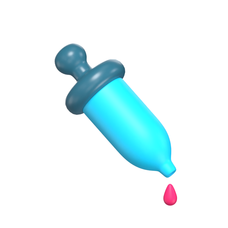 Dropper 3D Icon Model For Science