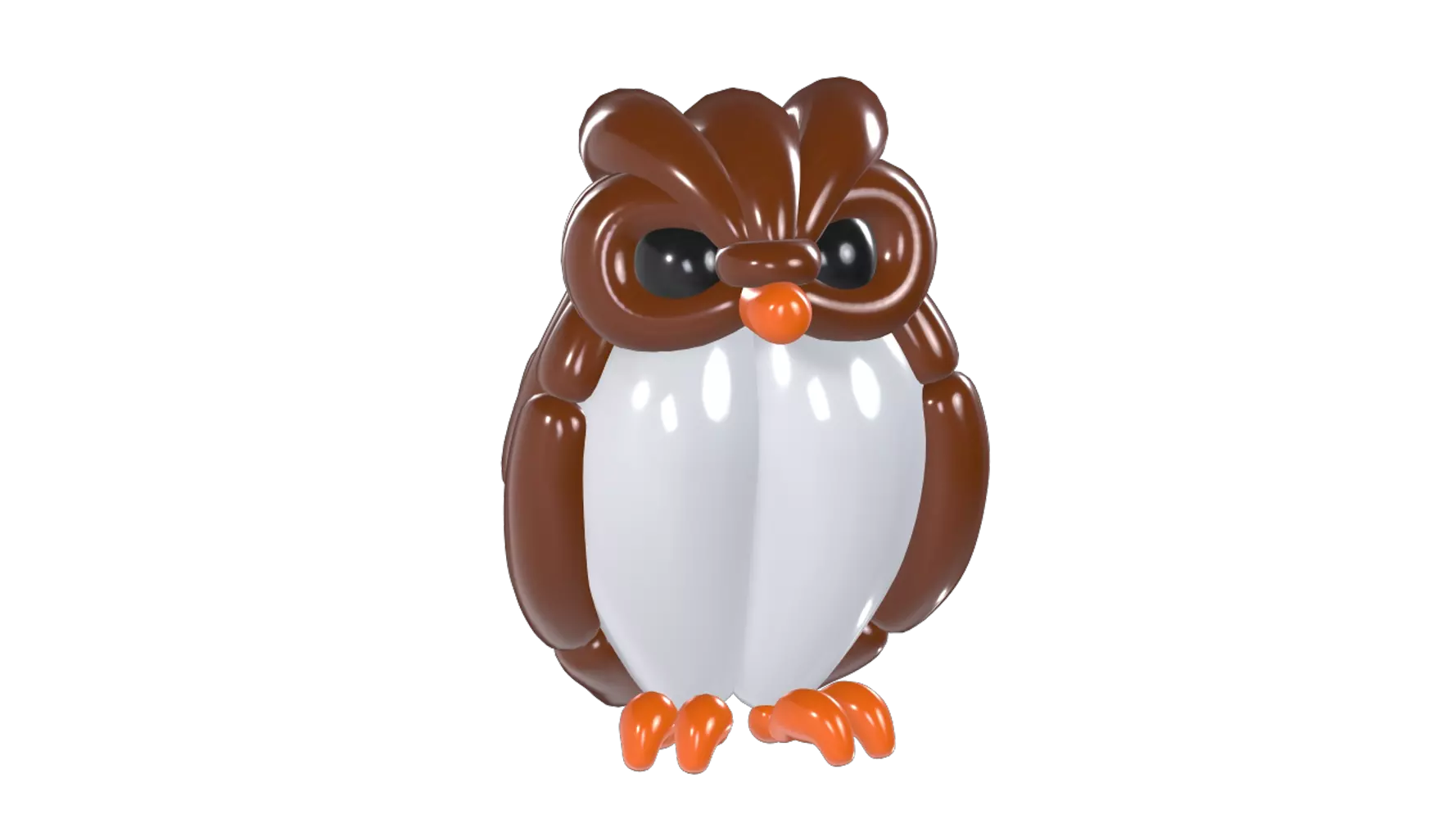 Owl Balloon 3D Graphic