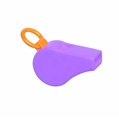 Badminton Referee's Whistle For Competition Match 3D Model