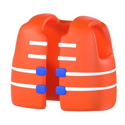 Life Vest 3D Graphic