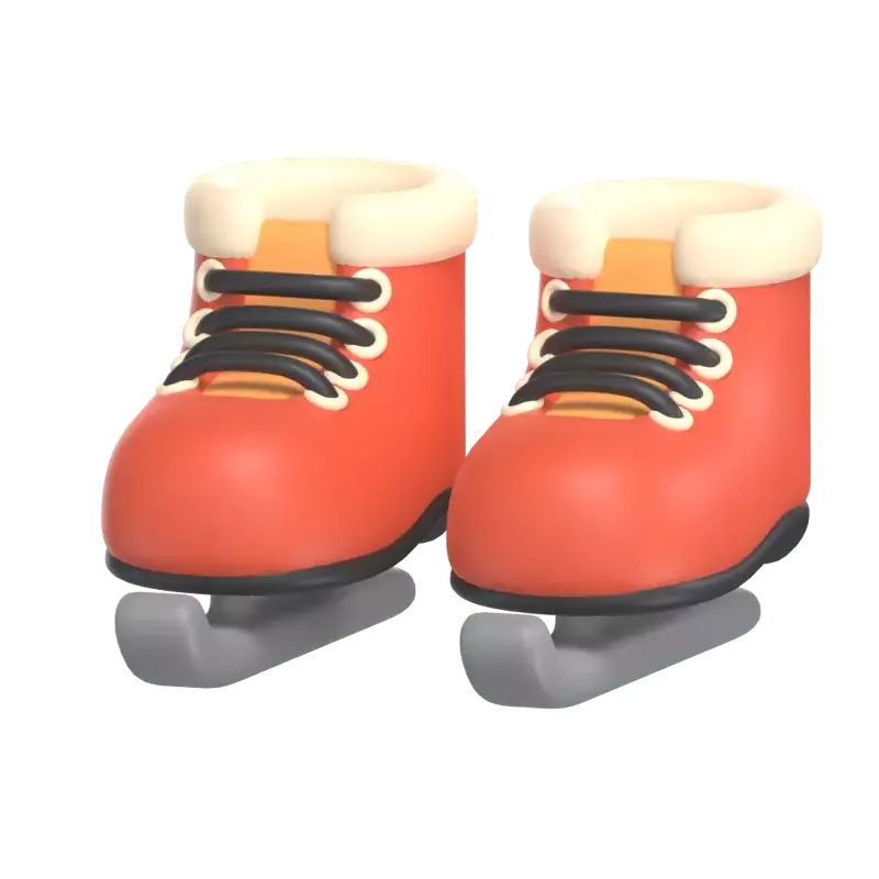 Ice Skate Shoes 3D Graphic