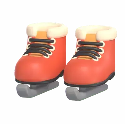 Ice Skate Shoes 3D Graphic