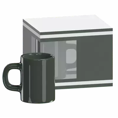 Mug With Box 3D Graphic