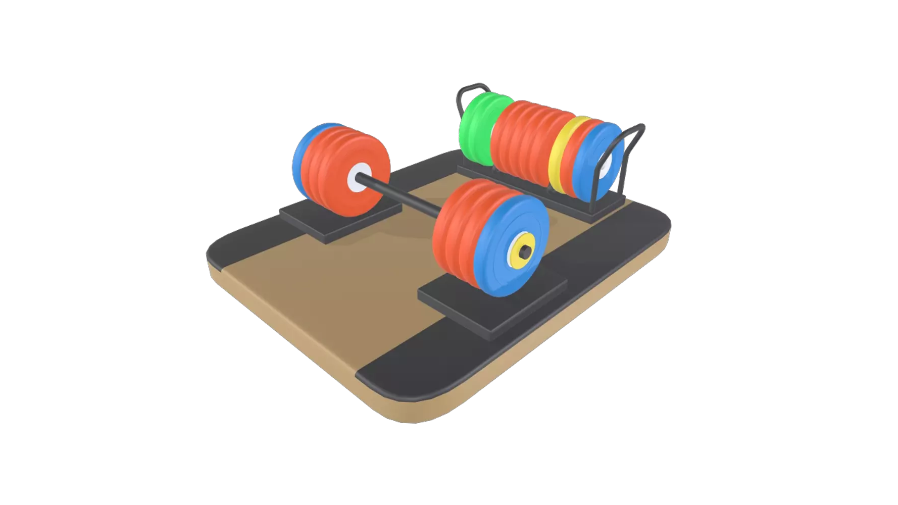 Weight Lifting 3D Graphic