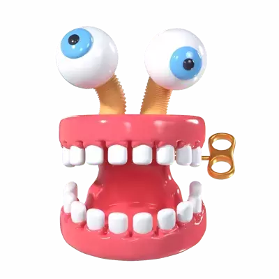 Weird Teeth 3D Graphic