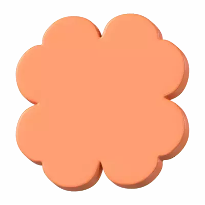 Flower Shape 3D Graphic