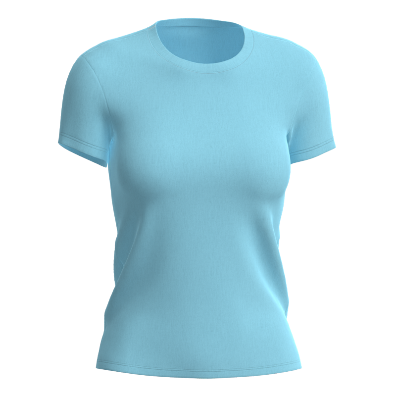 Women Short Sleeve Tshirt 3D Mockup 3D Graphic