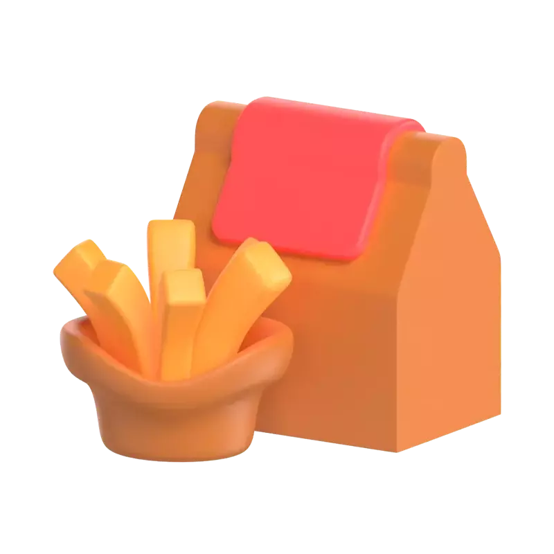 Food Takeaway 3D Graphic