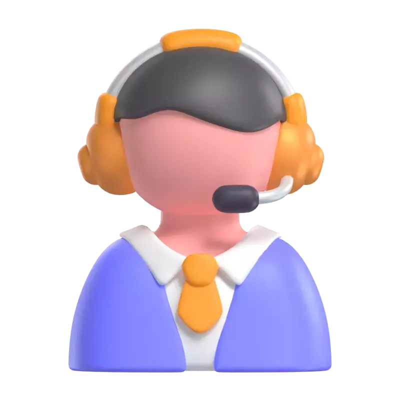 Customer Services 3D Graphic
