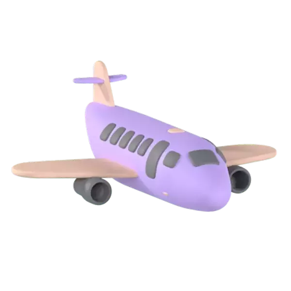 Flugzeug 3D Graphic