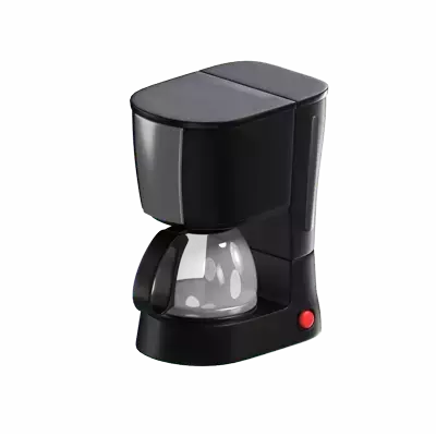 3D Coffee Maker With Coffee Bean Grinder And A Kettle 3D Graphic