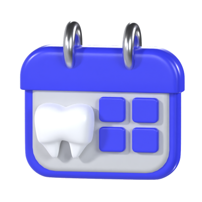 Calendario Dental 3D Graphic