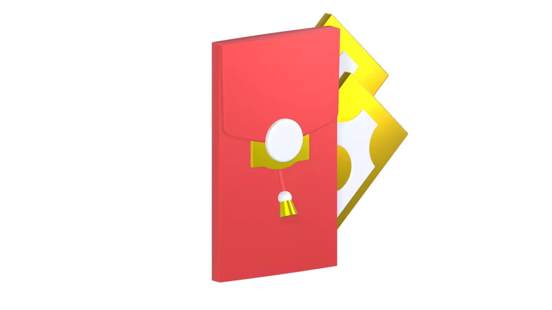 Red Pocket 3D Graphic