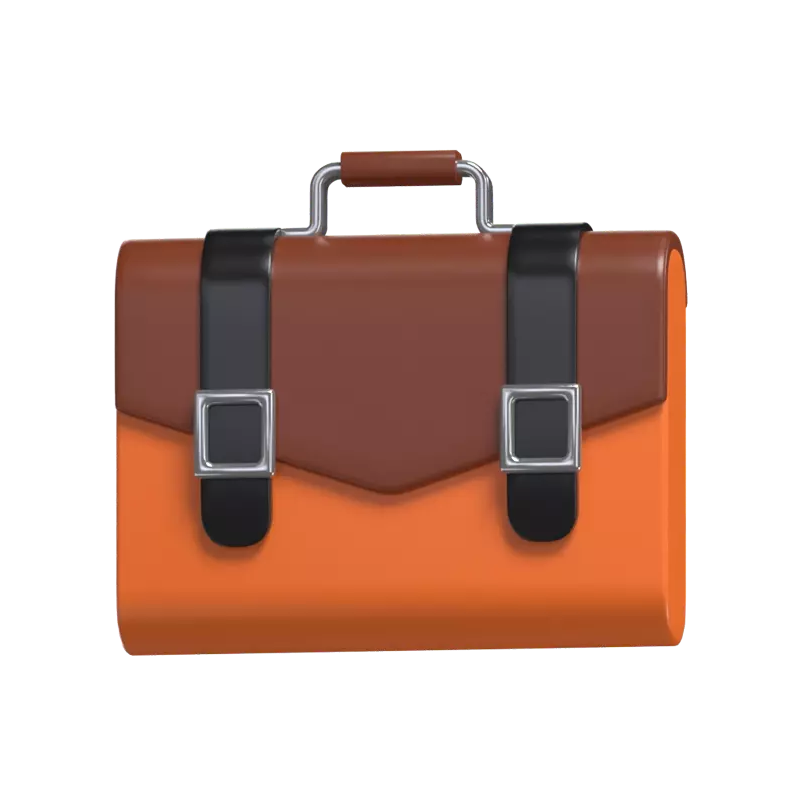 3D Briefcase Model Portable Professionalism 3D Graphic