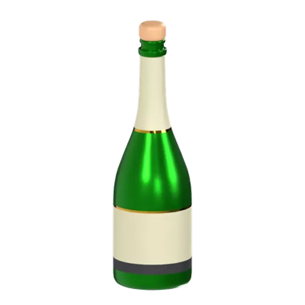 Champagne Bottle 3d model--6b77f8dc-e50c-4e68-be12-ca7c331aae39