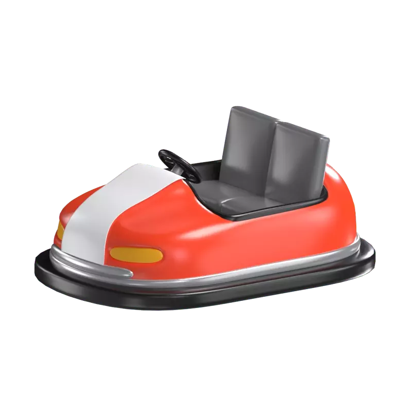 Bumper Cars 3D Graphic