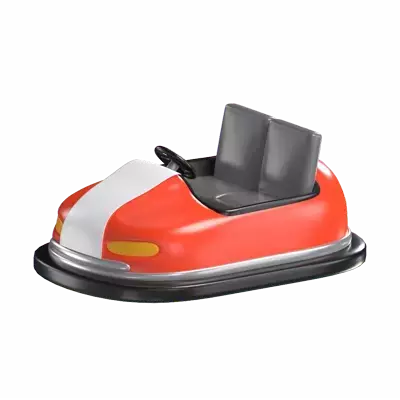 Bumper Cars 3D Graphic