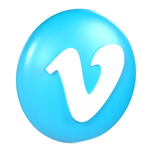 Vimeo 3D Graphic