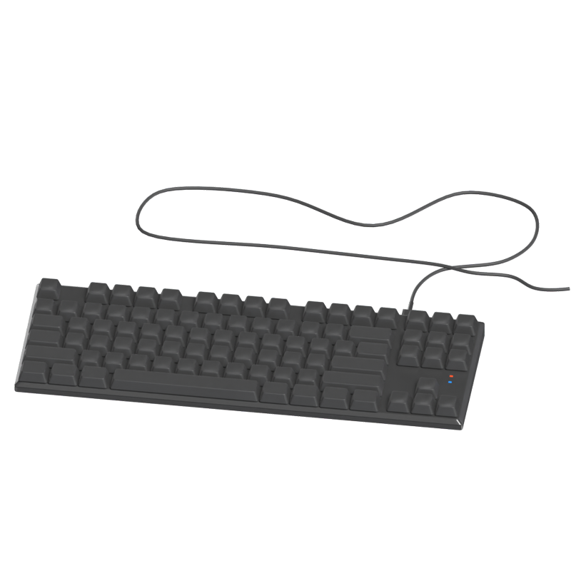 3D Keyboard With Bent Wire Peripheral Component For Computer