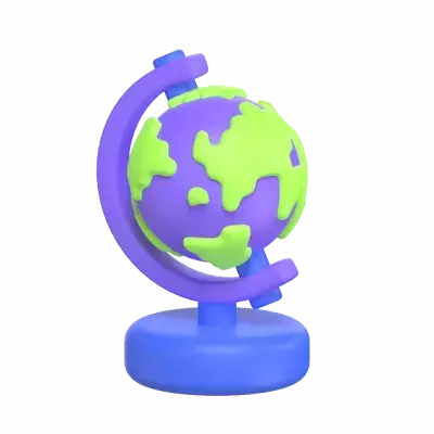 Table Globe 3D Graphic