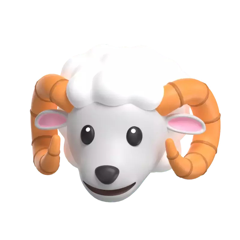Dall Sheep 3D Graphic