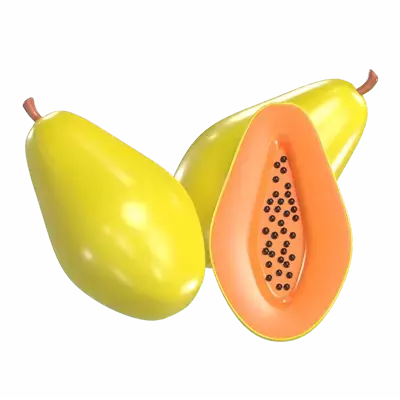 Papaya 3D Graphic