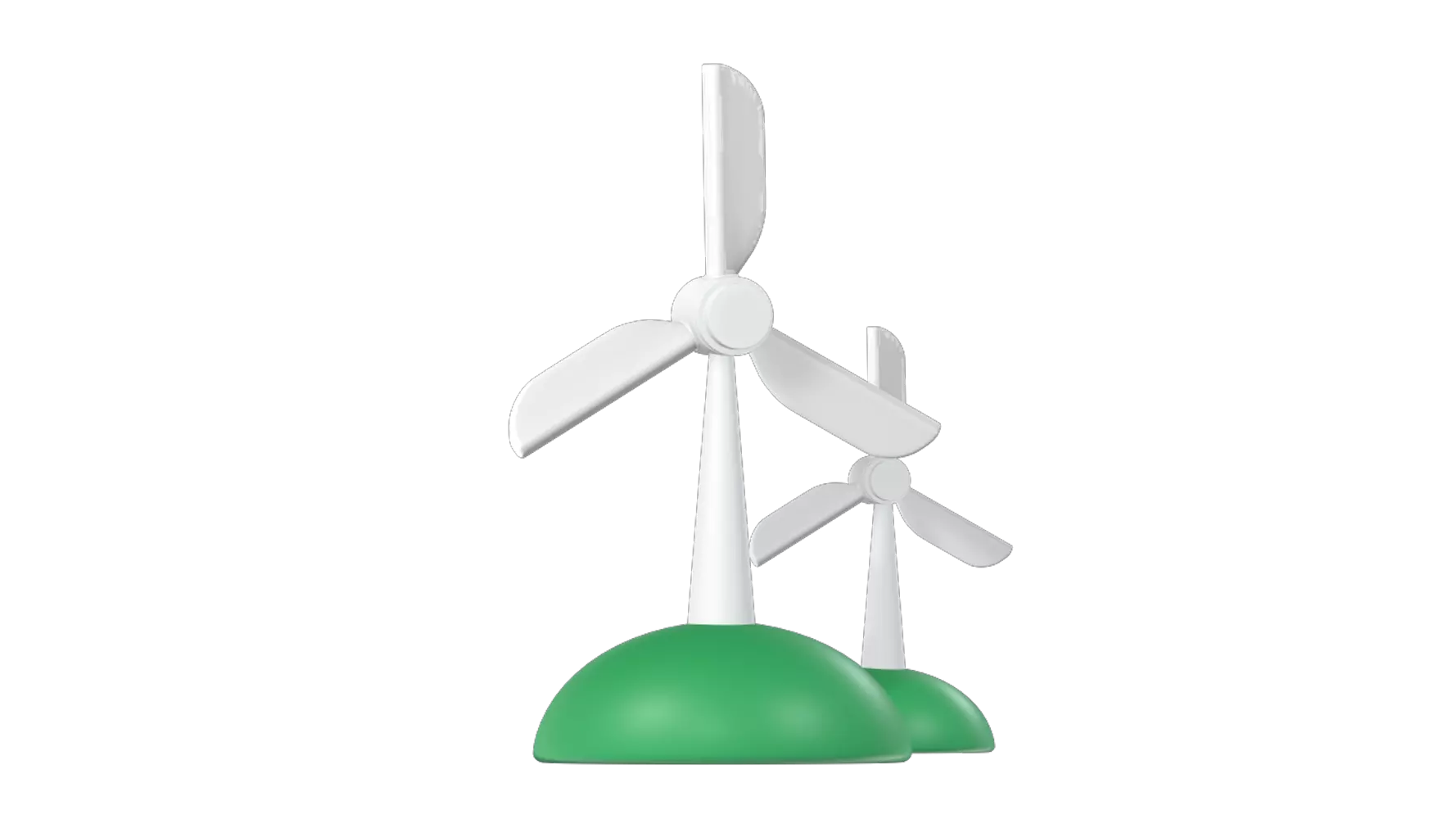 Wind Energy 3D Graphic