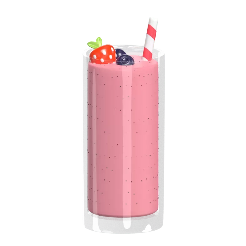  3D Erfrischender Smoothie 3D Graphic