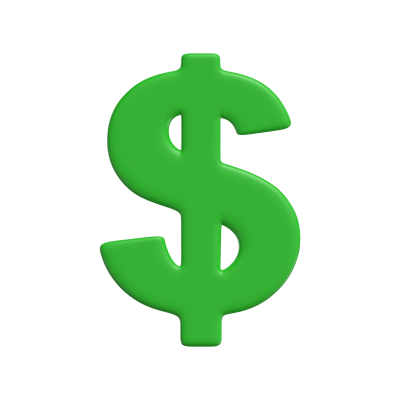 Dollar Sign 3d Icon