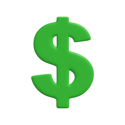 Dollar Sign 3d Icon 3D Graphic