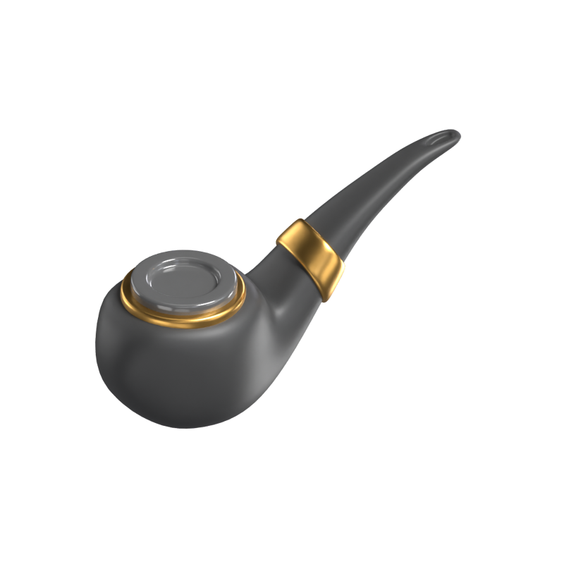 Smoking Pipe 3D Icon Model 3D Graphic