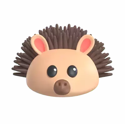 Hedgehog 3D Graphic