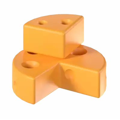 Cheese 3D Graphic