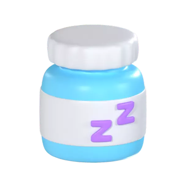 Sleeping Pills 3D Graphic