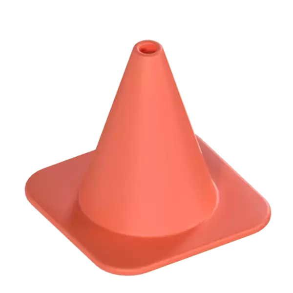 Training Cone 3D Graphic