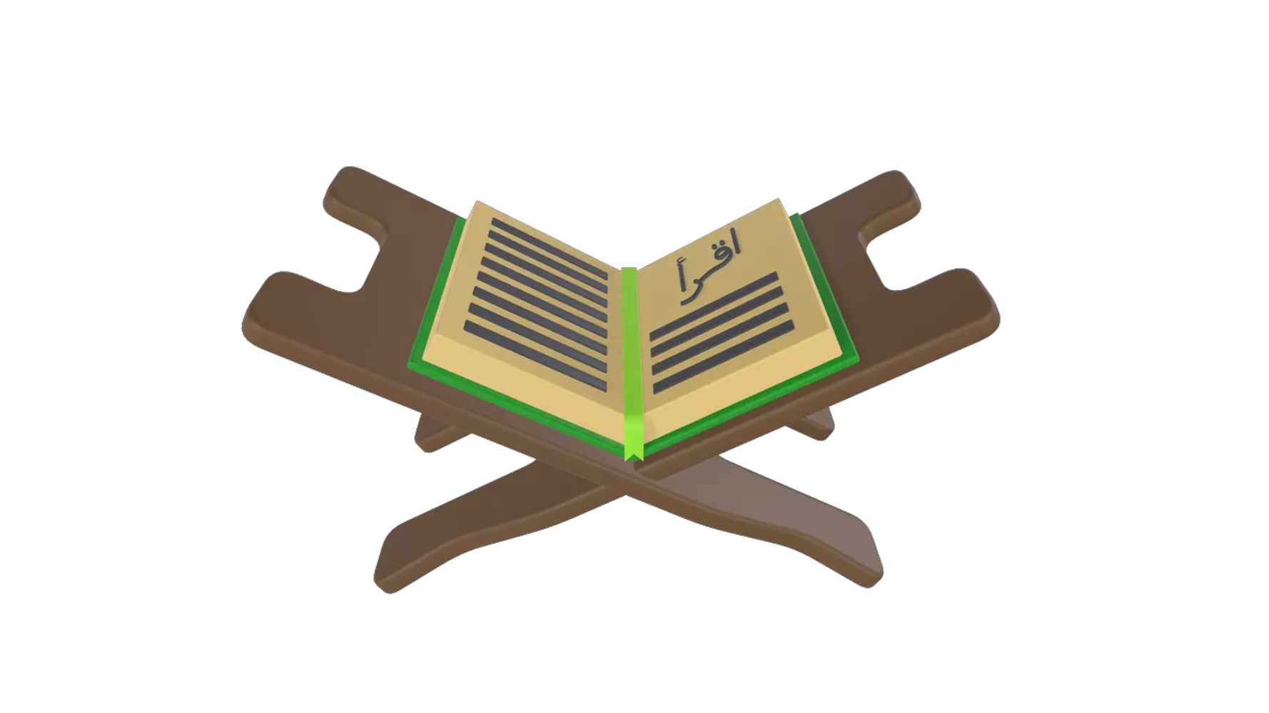 Al Quran Book Read 3D Graphic