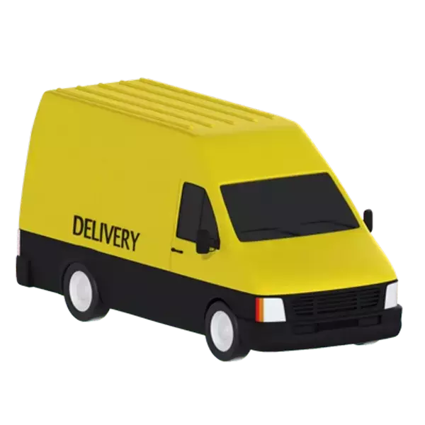 Delivery Van 3D Graphic