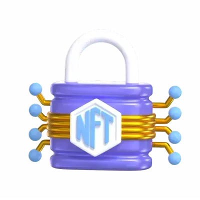 Nft Protection 3D Graphic