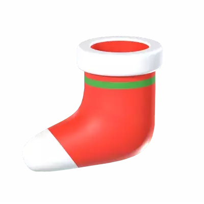 Christmas Sock 3D Graphic