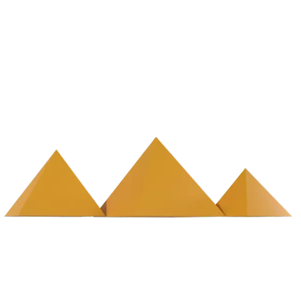 Ägypten Pyramiden 3D Graphic