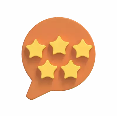 Stars Rating 3D Graphic