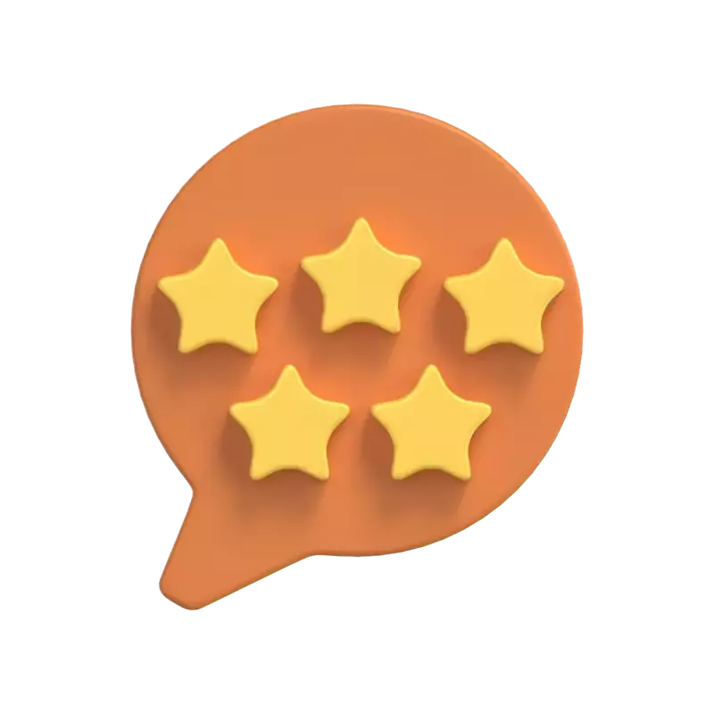 Stars Rating 3D Graphic