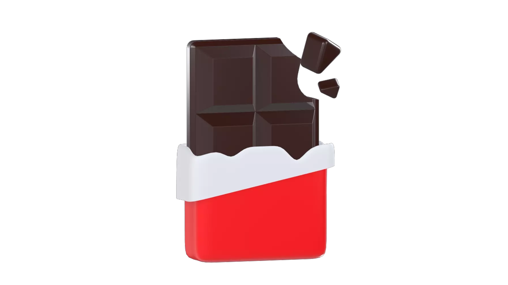 Chocolate Bar 3D Graphic