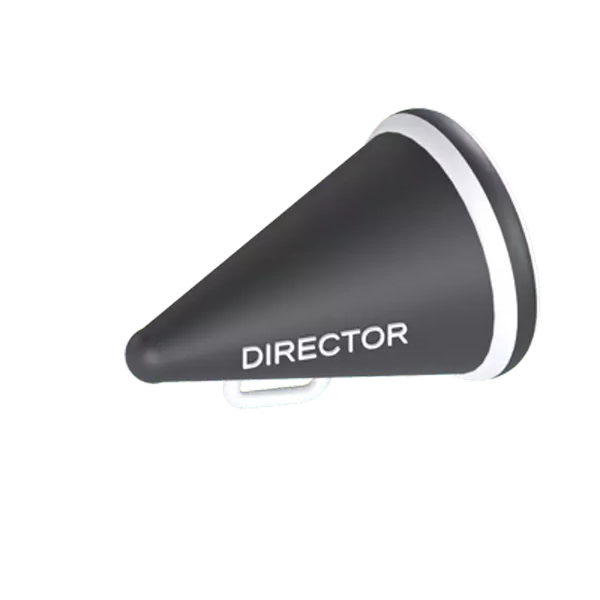 Director Speaker 3D Graphic