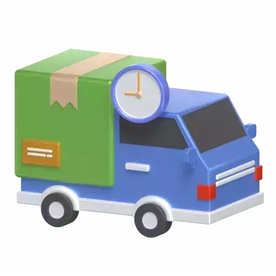 Delivery Truck 3D Graphic