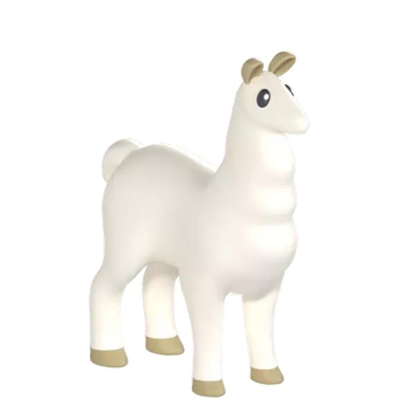 Alpaca 3D Graphic