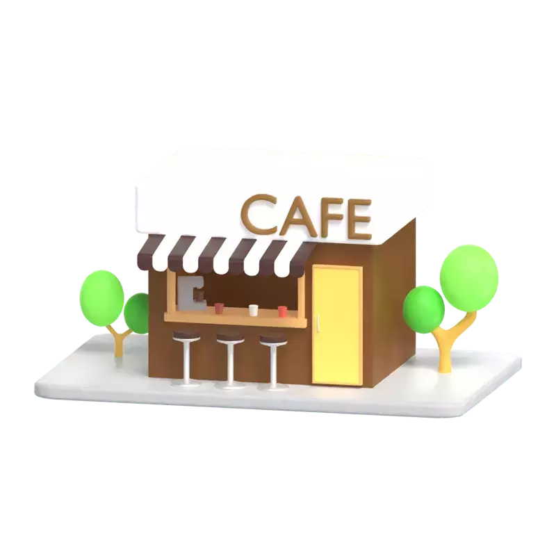 Cafe 3D Graphic
