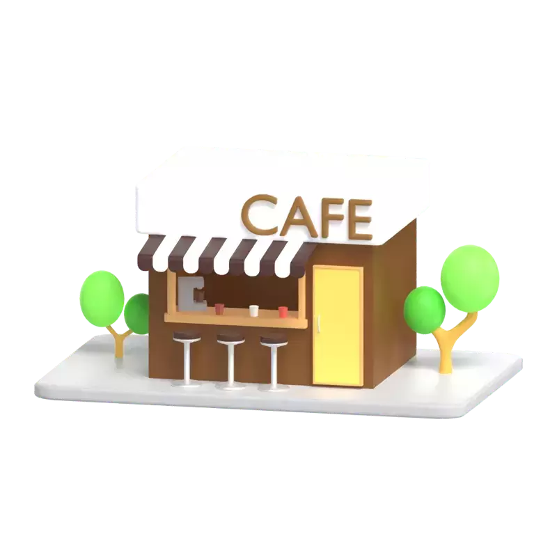 カフェ 3D Graphic