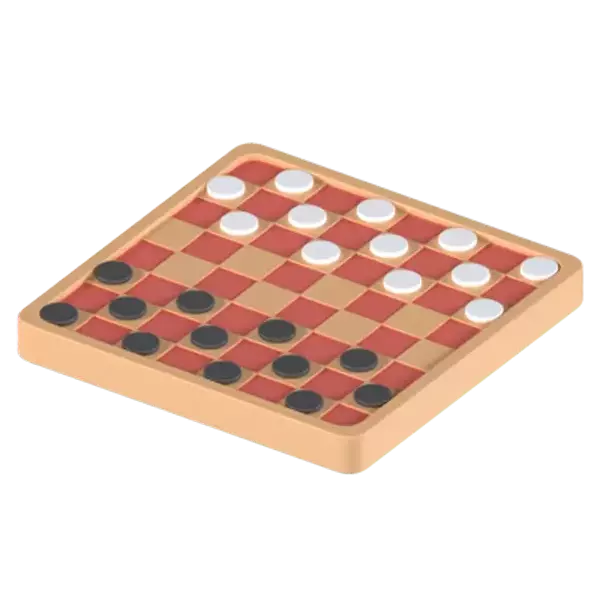 Checkers 3D Graphic